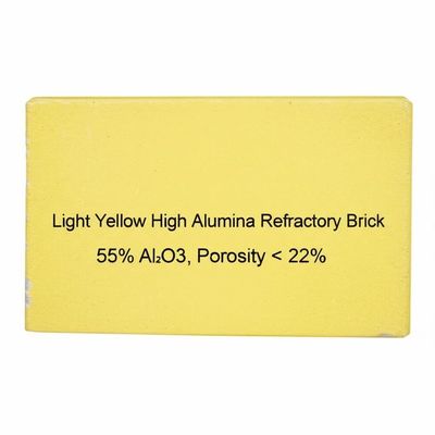 خرید Light Yellow High Alumina Refractory Brick with 55% Al2O3 and Porosity Below 22% online manufacture